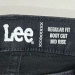 Lee  Regular Fit Mid Rise Bootcut Jeans Washed Black Size 18M Photo 1
