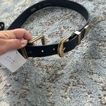 ZARA  Double Buckle Belt Black 80 Photo 1