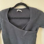 Abercrombie & Fitch Abercrombie luxloft wrap sweater size medium black Photo 3