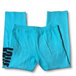 Victoria's Secret Y2K PINK Sweatpants Teal Blue Cotton Blend Logo XS Photo 2