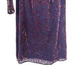 Boden black georgette brown velvet animal print silk blend midi dress 2P Photo 4