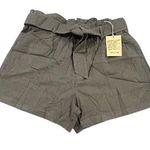 Toad & Co Tarn Shorts Paperbag Womens XL Green Eco Friendly Summer Belt NWT Photo 0