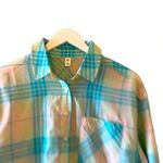 Nordstrom BP. Button-Up Shirt Oversized Pink Blue Adley Front Pockets XS Photo 1