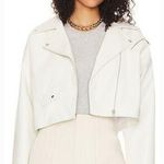 Lovers + Friends Jette Moto Jacket in Bright White XXS Photo 0