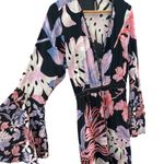 Maaji Rapsodia +  Midnight Blossoms Beaded Maxi Dress Size Medium Photo 6