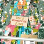Rungolee Aspen Long Sleeve Silk Blouse in Sage Multi Floral Size Small NEW Photo 5