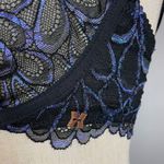 Savage X Fenty Bra Megan thee Stallion Starry Night Size 34DDD Black Blue Purple Photo 4