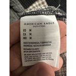 American Eagle Cropped Hooded Flannel Shirt Plaid Size Medium M Photo 11