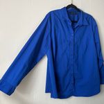 Apt. 9  Womens Shirt 2X Stretch Button Front Business Casual Academia Career Photo 4