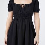 Forever 21 Woven Smocked Fit and Flare Puff Sleeve Mini Dress Photo 5