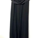 Vera Wang WHITE by Drape Back Bridesmaid Dress in Black VW360069 Photo 1