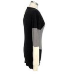 Long Tall Sally Colorblock Crewneck Long Sleeve Sweater Gray Black Size 6 Photo 6