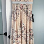 BCBGMAXAZRIA ‎ Elle Lace Floral Print Maxi Dress Sleeveless Evening Gown Photo 0