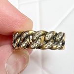 Christian Dior Dior J’Adior Crystal And Gold Logo Ring Photo 3