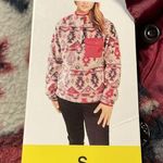 Weatherproof  Vintage- NWT Aztec Southwest Printed Fleece Pullover- Size S Photo 6