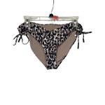 Red Carter Womens Brown Side Tie Animal Print Swim Bottom L Photo 2