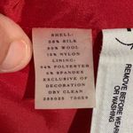 Ann Taylor  Red Dress Floral Sleeveless‎ Silk Wool Blend Party Holiday Size 8 Photo 5