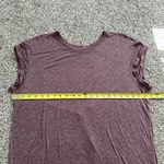 Lululemon  heather purple short-sleeve open back top Photo 7