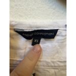 French Connection  White Tee with Black Peacock Design Photo 1