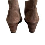 Dr. Scholls Dr. Scholl’s Dakota Taupe Brown Suede Ankle Booties with Wedge Heel Lace-Up Photo 4