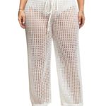 SheIn  White Crochet Swimsuit Cover-Up Pants M Photo 0