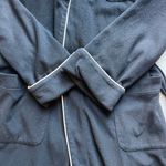 Ralph Lauren Shawl Collar Black Midi Robe Size S Cozy Comfy Logo Embroidered Photo 6