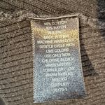 Worthington Black Cardigan Sweater XL Open Front Cocoon Cape Long Rib Knot Photo 2