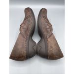 Patagonia Brown Leather Cattail Clog Mary Jane Shoes Womens 9 Casual Neutral Photo 6