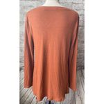 Soft Surroundings Womens Pullover V Neck Sweater Orange Size S Casual Photo 3