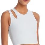 AQUA NWT  Black sports bra cutout shoulder size XS Photo 3