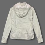 Athleta  White Full Zip Hoodie Hooded Jacket Thumbholes Athleisure Women's M? Photo 1