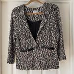 Dress Barn Black And White Knit Blazer Photo 0