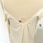 Free People  Ivory White Boho Cold Shoulder Top Photo 7