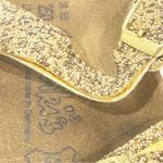 Birkenstock  Birkis Beaded Glitter Sequin Gold Sandals Womens Size 8 Photo 2