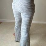 Aerie : Gray Lettuce Hem Ribbed Flared Pants Photo 0
