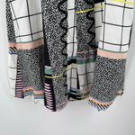 & Other Stories & Other Stories Dress Size 4 Mini Retro Print Graphic Grid Skater Balconette Photo 12