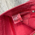 AG Adriano Goldschmied Women's Pink Cropped Jeans The Stevie Slim Straight Ankle Photo 2