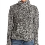 BLANK NYC Marled Boucle Asymmetrical Zip Wool Blend Jacket Size Medium Photo 10