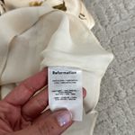 Reformation  Aden 100% Silk Dress in “Bella” floral print cream sleeveless midi Photo 8