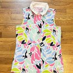 Tommy Bahama  Golf Womens Small Tropical Floral Sleeveless Athletic Collared Top Photo 1