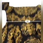 ASOS  Black and Gold Baroque Long Sleeve off shoulder mini Dress Size 4 Photo 9