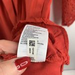 American Eagle  Sz XS Short Romper Red Eyelet Bell Sleeve Deep Tie V-Neck Women’s Photo 11