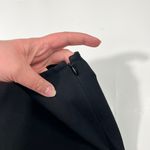 Ann Taylor Black Ribbon Ruffle Hem Midi Tea Length Pencil Skirt Office Y2K Photo 1