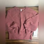 Lululemon  Textured Crewneck Pullover Spiced Chai Cropped Size 2 NWT Photo 2