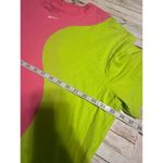 Nike Uphoria Cut and Sew Center Swoosh Short-Sleeved T-Shirt Size XL Pink Green Photo 5