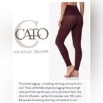Cato slimming leggings Elderberry Wine size small high waist stretchy comfy. Photo 1