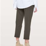 Lululemon  On The Fly 23* Crop Pants in Dark Olive Photo 2