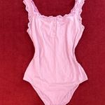 SKIMS  fits everybody lace square neck bodysuit in petal size S Photo 0