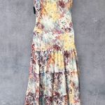 Nine West NEW Maxi Dress Womens 14 Sand Dune Combo Sleeveless Floral Tiered READ Photo 4