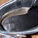 Tory Burch Black Ankle Boots with Gold Accents Photo 1